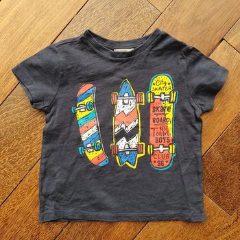 T-shirt bleu coton 2 ans