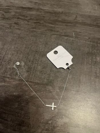 Bracelet croix acier inoxydable