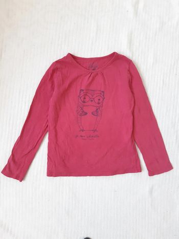Tee shirt manches longues rose Sergent Major 7 ans