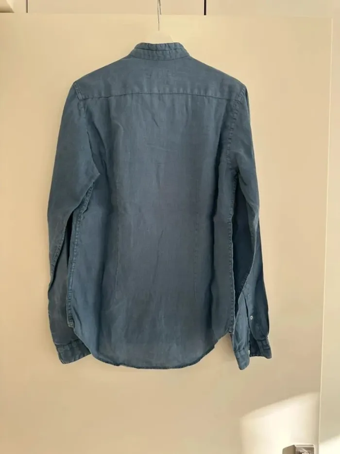 Chemise bleu Zara Man Slim Fit - Taille S - photo numéro 5