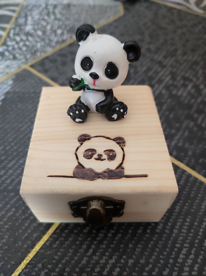 🌟 Coup de cœur – Pot à dents Panda 🐼✨ fait main - photo numéro 2