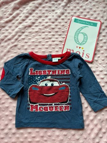 Maillot manche longue cars 6 mois
