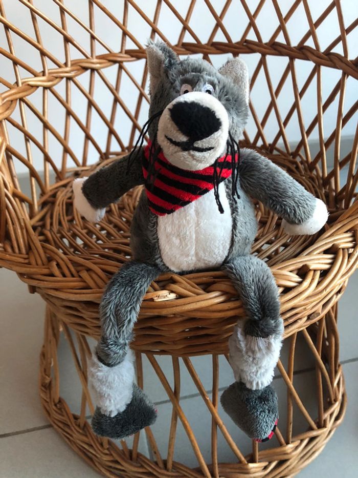 Peluche loup long leg les petites marie - photo numéro 4