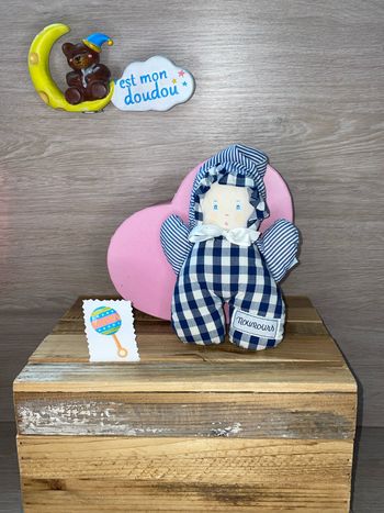 NOU110 Doudou hochet nounours