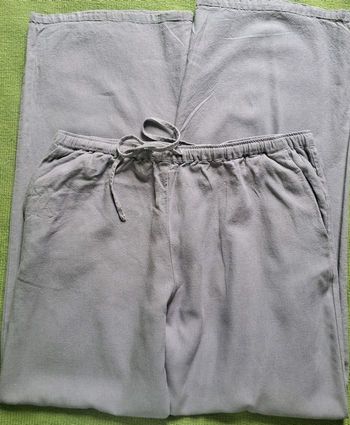 PANTALON RUSTIQUE GRIS CLAIR