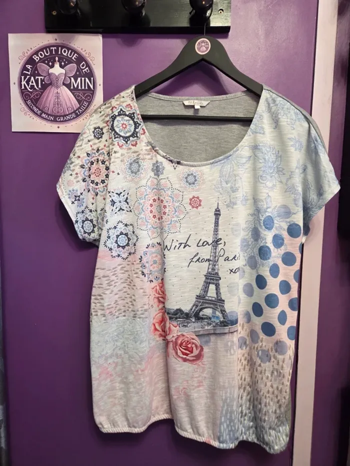 Blouse manches courtes T48 M&S Mode