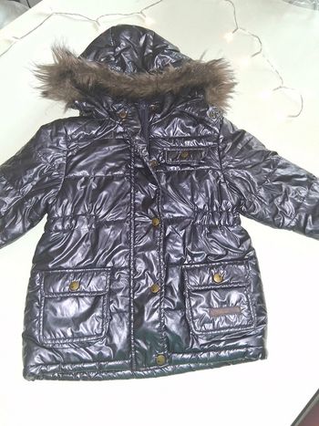 Blouson violet avec capuche chaud KidKanaï