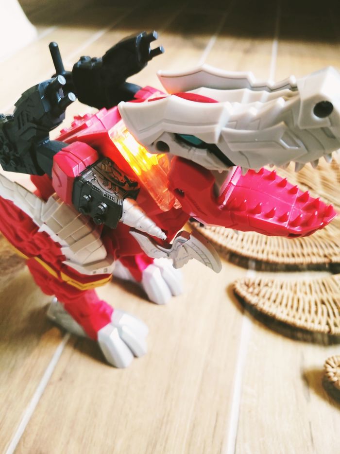 🙅Power rangers dino fury Zord Tyrannosaure rex Champion électronique avec sons et lumières - photo numéro 5