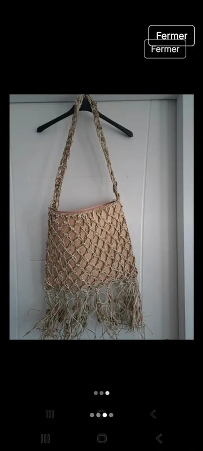 Sac rafia grand modèle neuf - photo numéro 3
