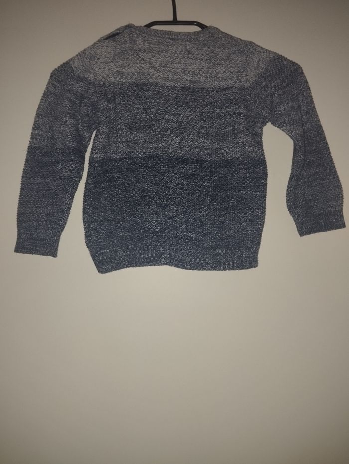 Pull creeks bleu chinée taille 24 mois - photo numéro 4