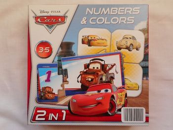 Jeu Cars - 2 en 1 - Nombres et Couleurs - Clementoni - 3/5 ans - NEUF