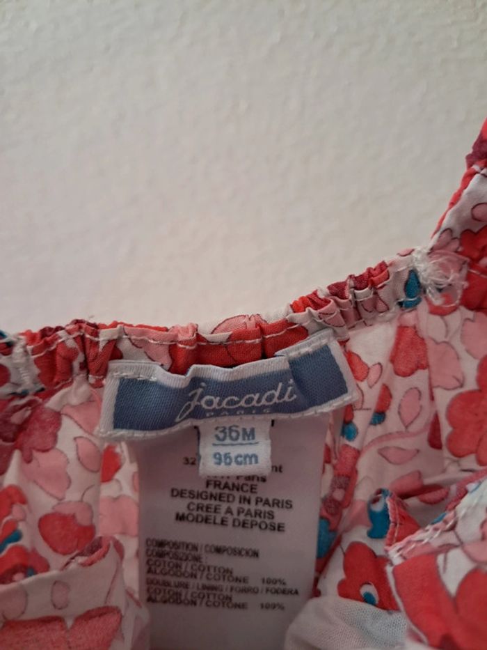 Combishort dos nue Jacadi liberty cerises 🍒 36mois parfait etat - photo numéro 3