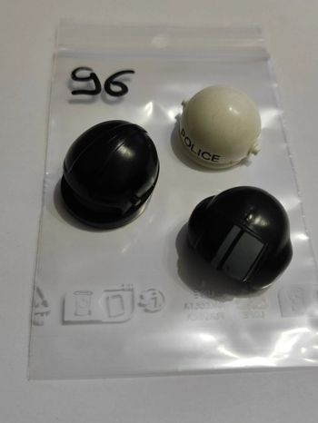 Playmobil lot 3 casques moto