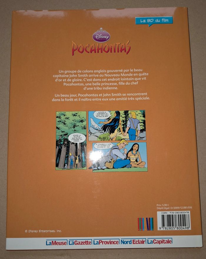 Pocahontas bande dessinée - photo numéro 2