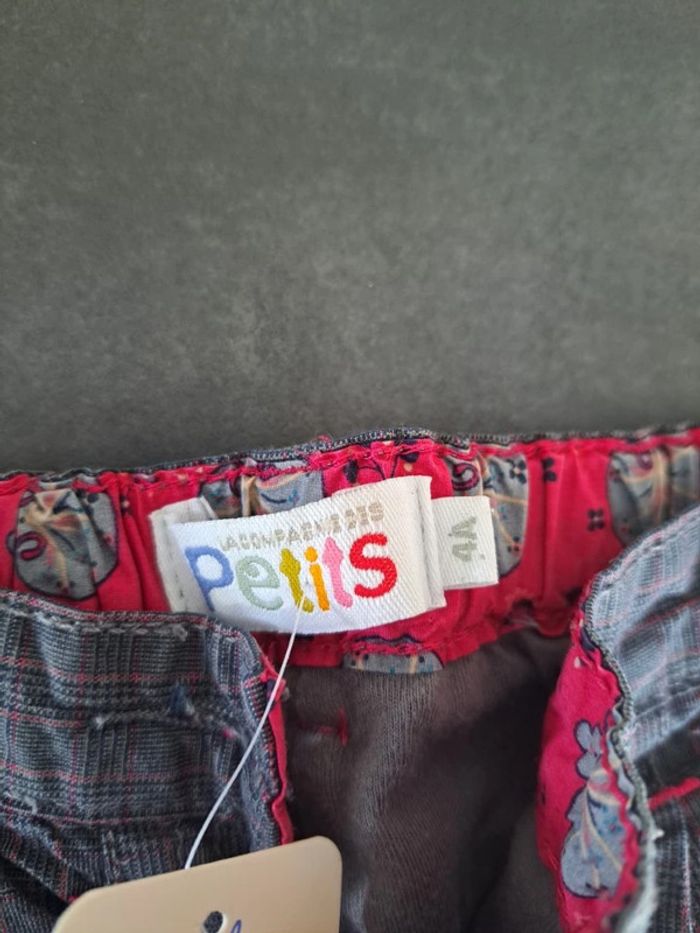 pantalon gris et rose 4 ans - photo numéro 2