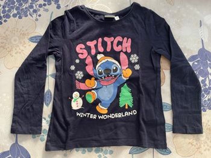 3 T-shirts manche longue Stitch