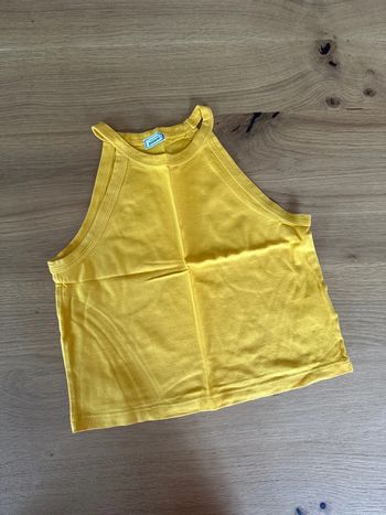 Crop-top jaune