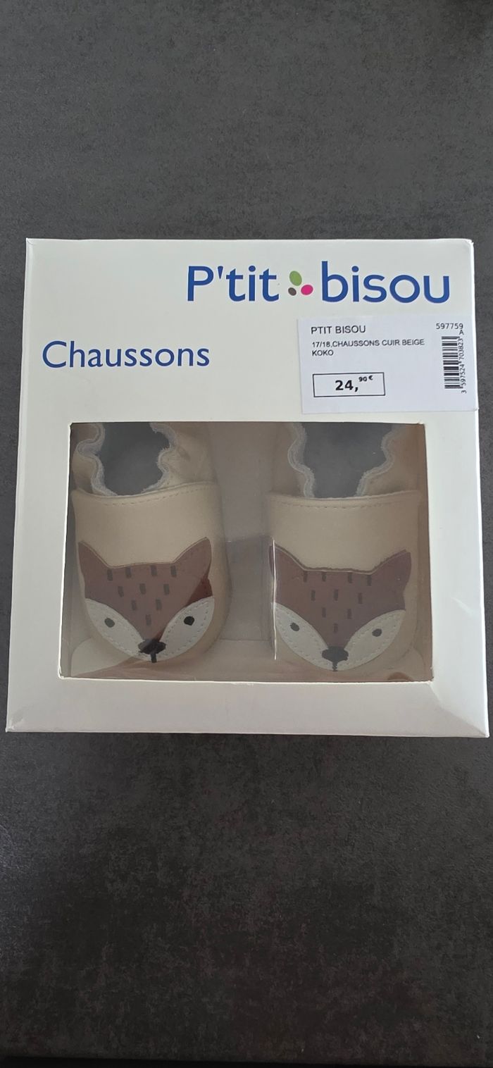 Chaussons cuir