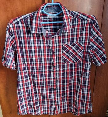 Chemise à carreaux manches courtes taille 3xl