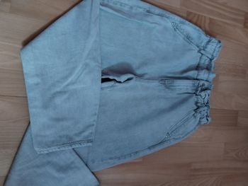 Jean paperbag gris clair 36