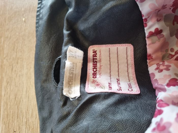 Blouson simili cuir noir