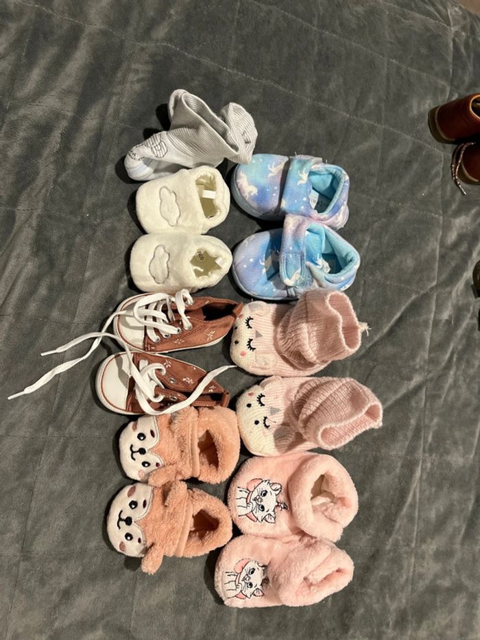 Lot de chaussons fille