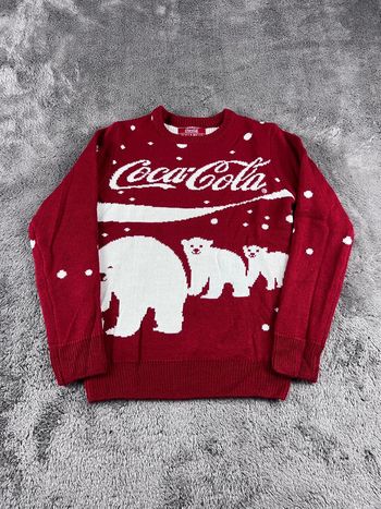 Pull de Noël Ours Coca-Cola x Pull&Bear Rouge Taille XS