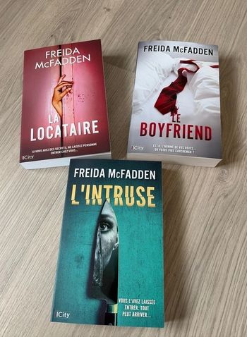 Lot de 3 livres "Le Boyfriend + La Locataire + L'intruse" en édition Grand Format - Freida McFadden
