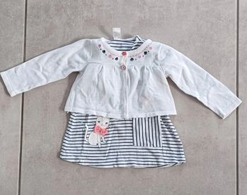 Robe d'été avec son petit gilet - 12 mois