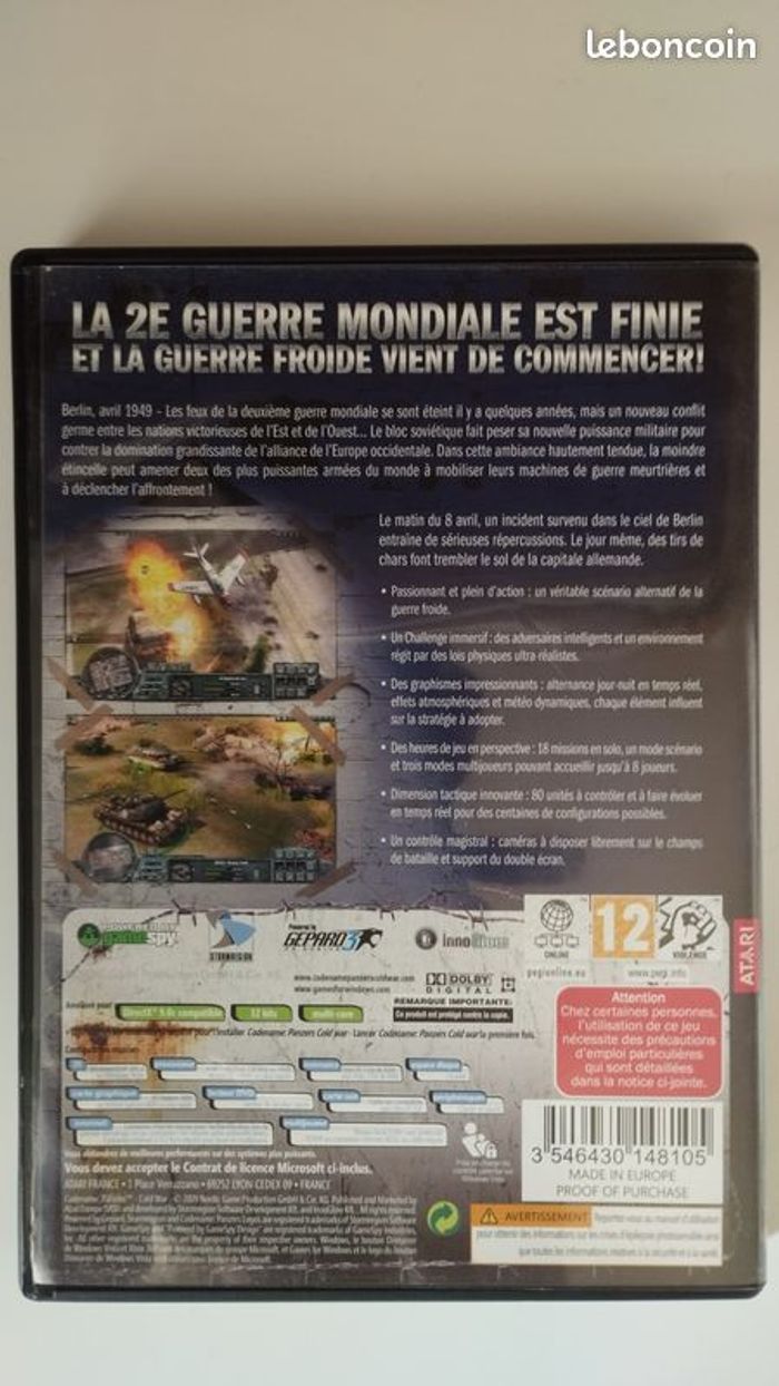Jeu Pc Dvd Panzers - photo numéro 2
