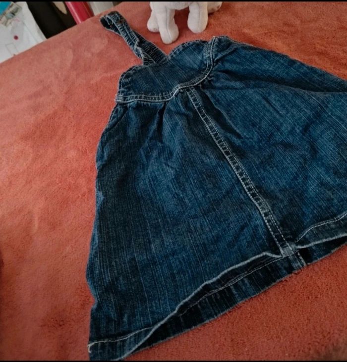 Robe Salopette en Jean - Petit Kimbaloo (6 Mois) - photo numéro 4