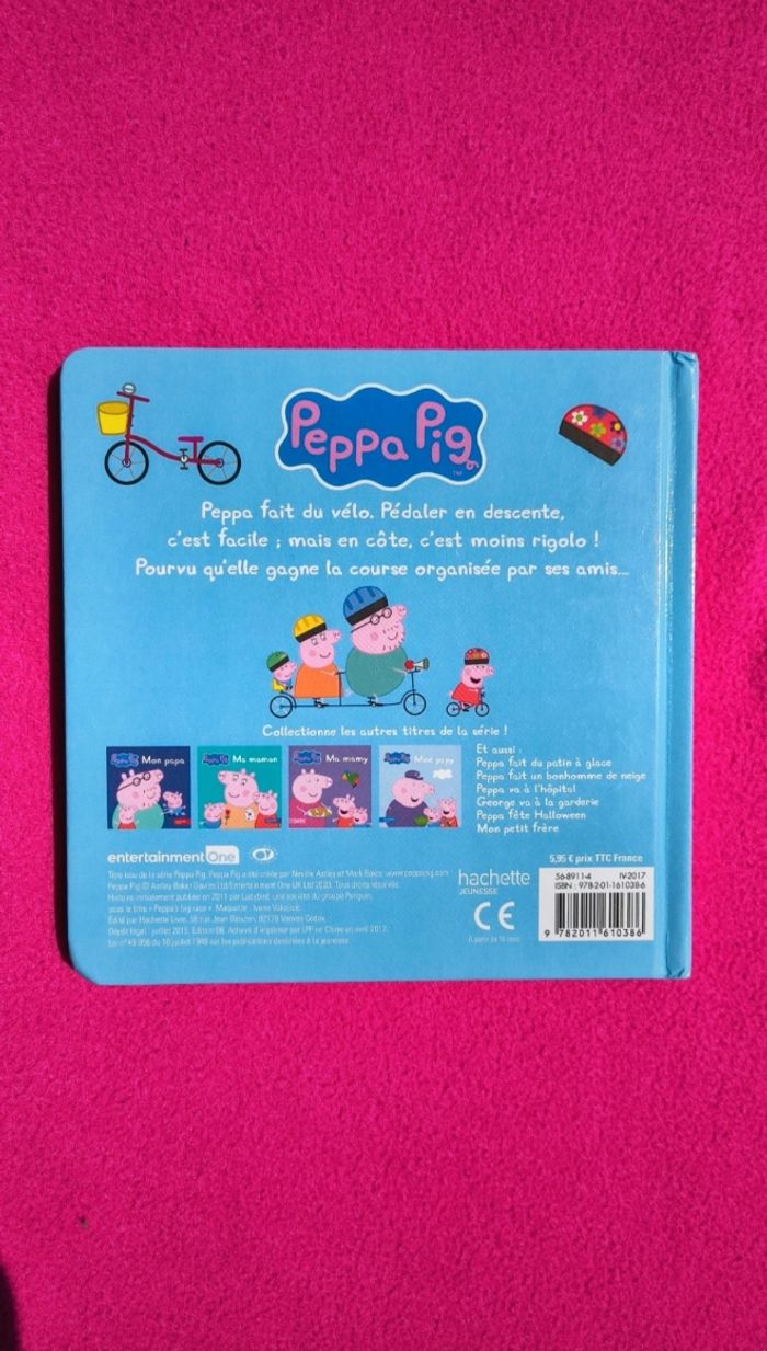 💙 Livre Peppa Pig : Peppa fait du vélo 🩷 - photo numéro 4