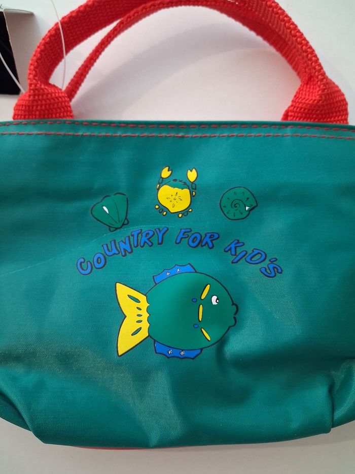 Pochette zippée imperméable rouge et verte pour les enfants - photo numéro 2
