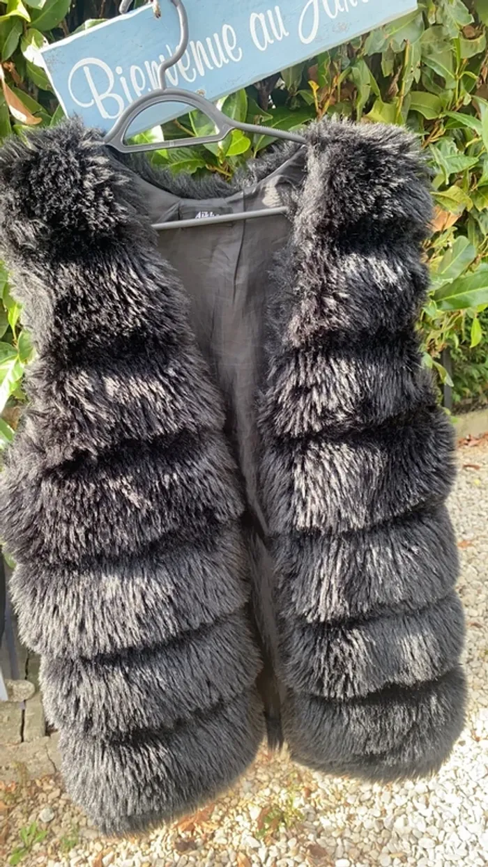 Gilet fourrure sans manches Aïcha - photo numéro 3