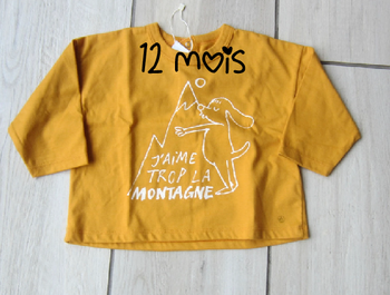 Tee shirt neuf manches longues "Petit Bateau"