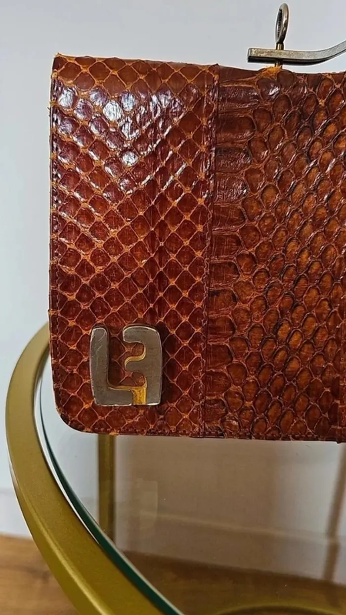 Sac à main vintage reptile 70s - photo numéro 5