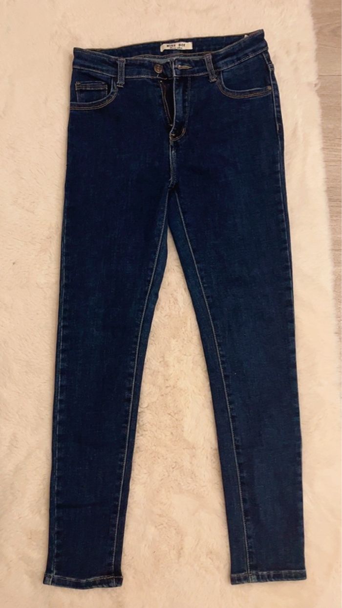 Pantalon en jean bleu pour femme