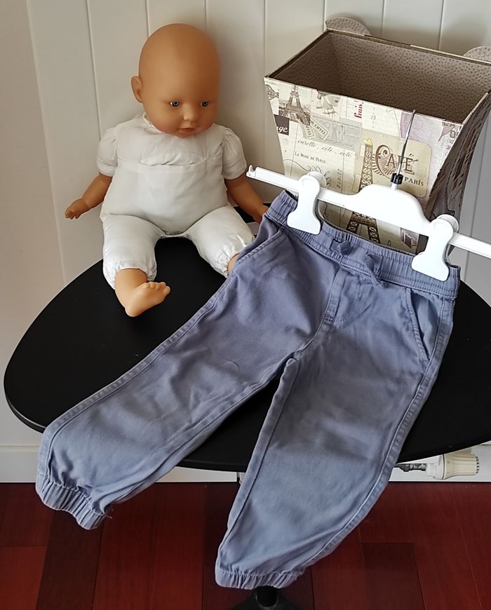 Jogpant bébé garçon – 24 mois – bleu gris