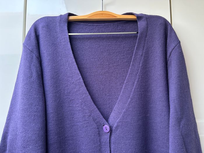 Gilet boutonné mauve Daxon - Taille 54 - photo numéro 2