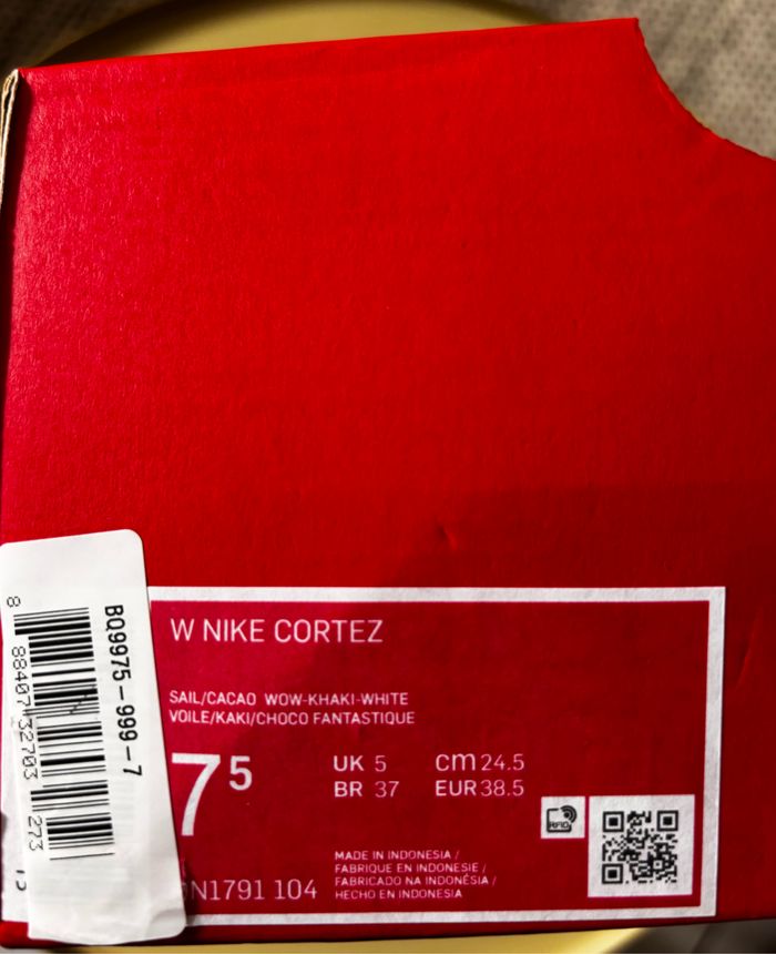Nike Cortez blanche et marron - photo numéro 8