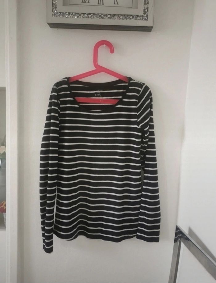 💙🤍Pull Fin Marinière Manche Longue Basic 💙🤍 - photo numéro 2