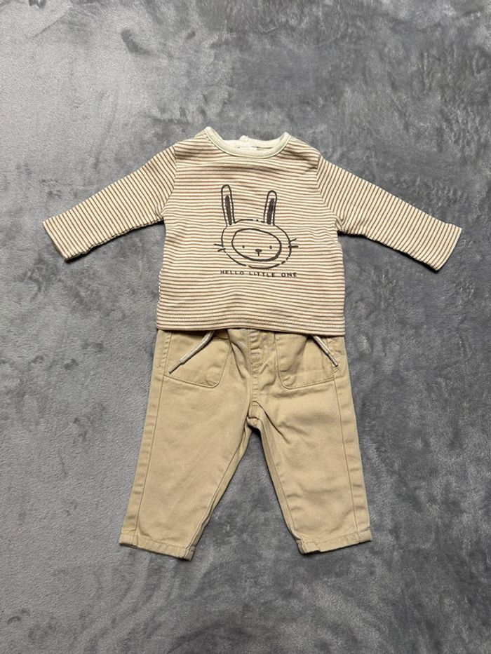 Ensemble pantalon et tee-shirt 2 en 1 - 3 mois - Kiabi