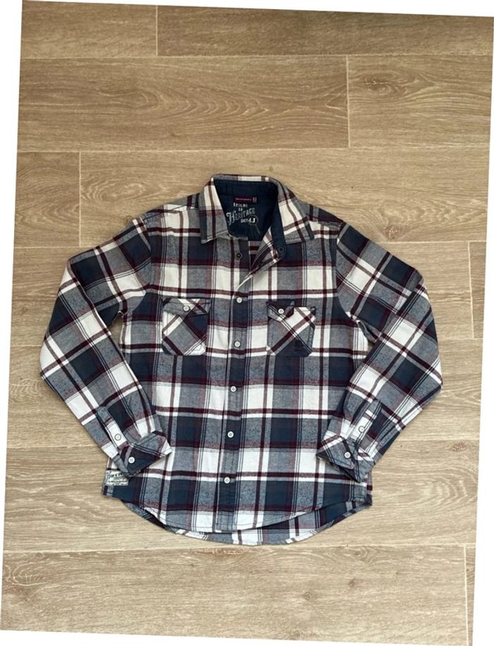 Chemise à carreaux sergent major 12 ans en très bon état - photo numéro 3