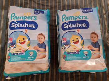 2 paquets de Pampers Culottes de Bain Splashers Taille 3-4 (6-11 Kg)