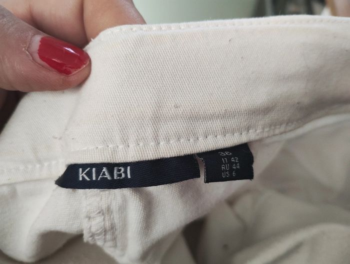 Short blanc Kiabi taille élastique 38 - photo numéro 3