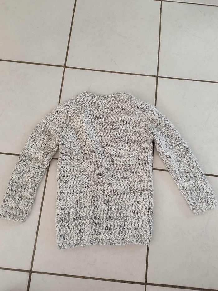 veste chaude grise et blanche fille in extenso 8  ans - photo numéro 4