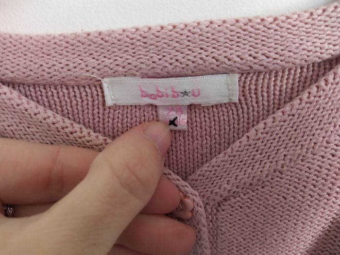 Gilet rose pâle 23 mois - photo numéro 3