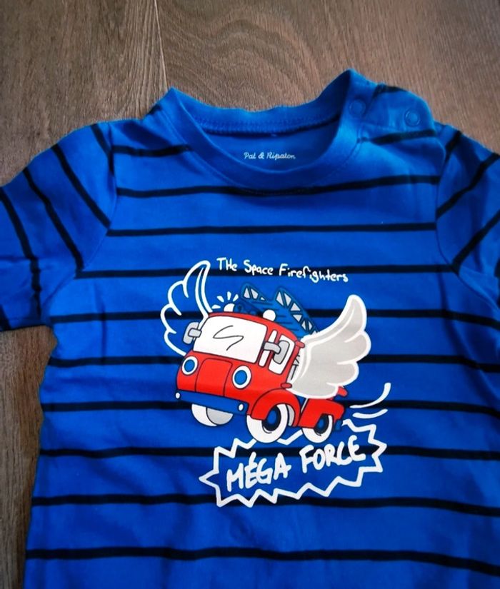 T-shirt à manches longues bébé garçon 3 mois comme neuf - photo numéro 2