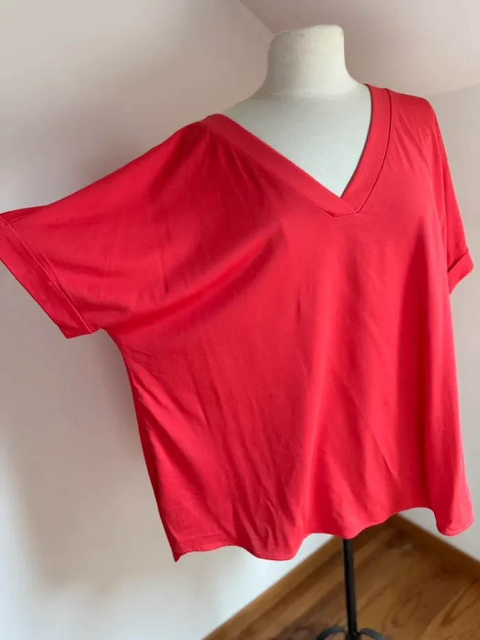 Superbe Blouse fluide neuve Violeta par Mango xxl 52 54 - photo numéro 3