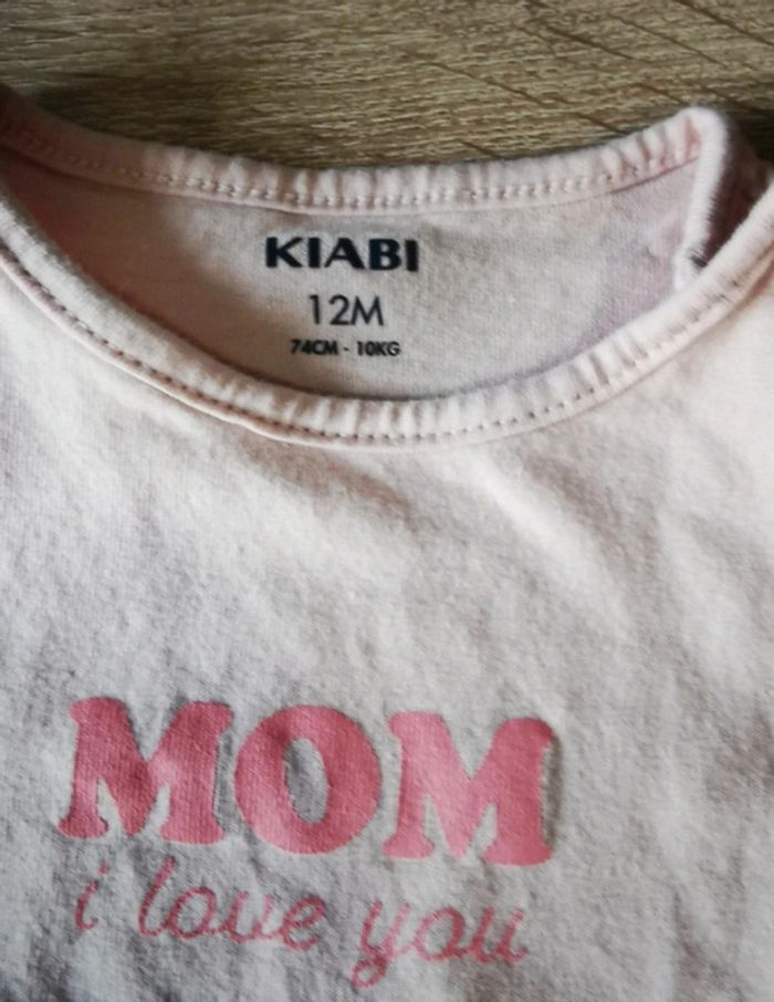 Lot de 4 t-shirts Kiabi 12 mois - photo numéro 4
